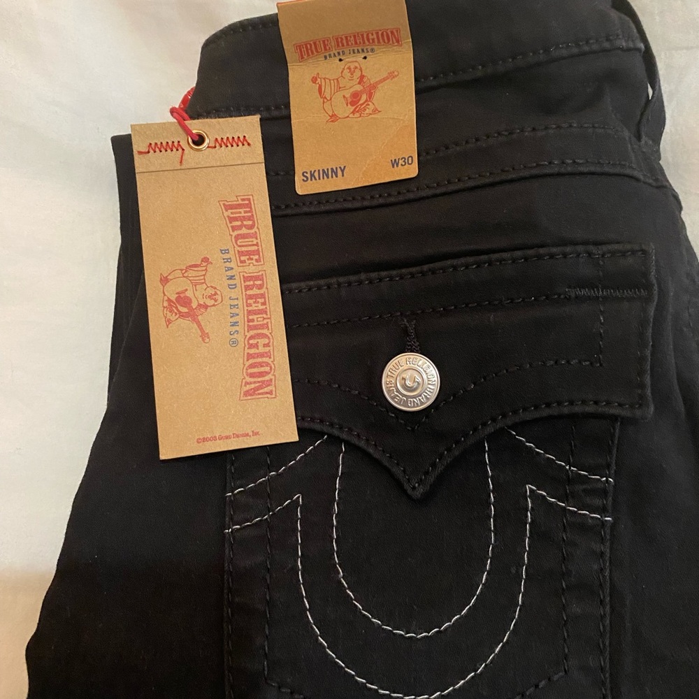 True Religion Black Skinny size 30 jeans